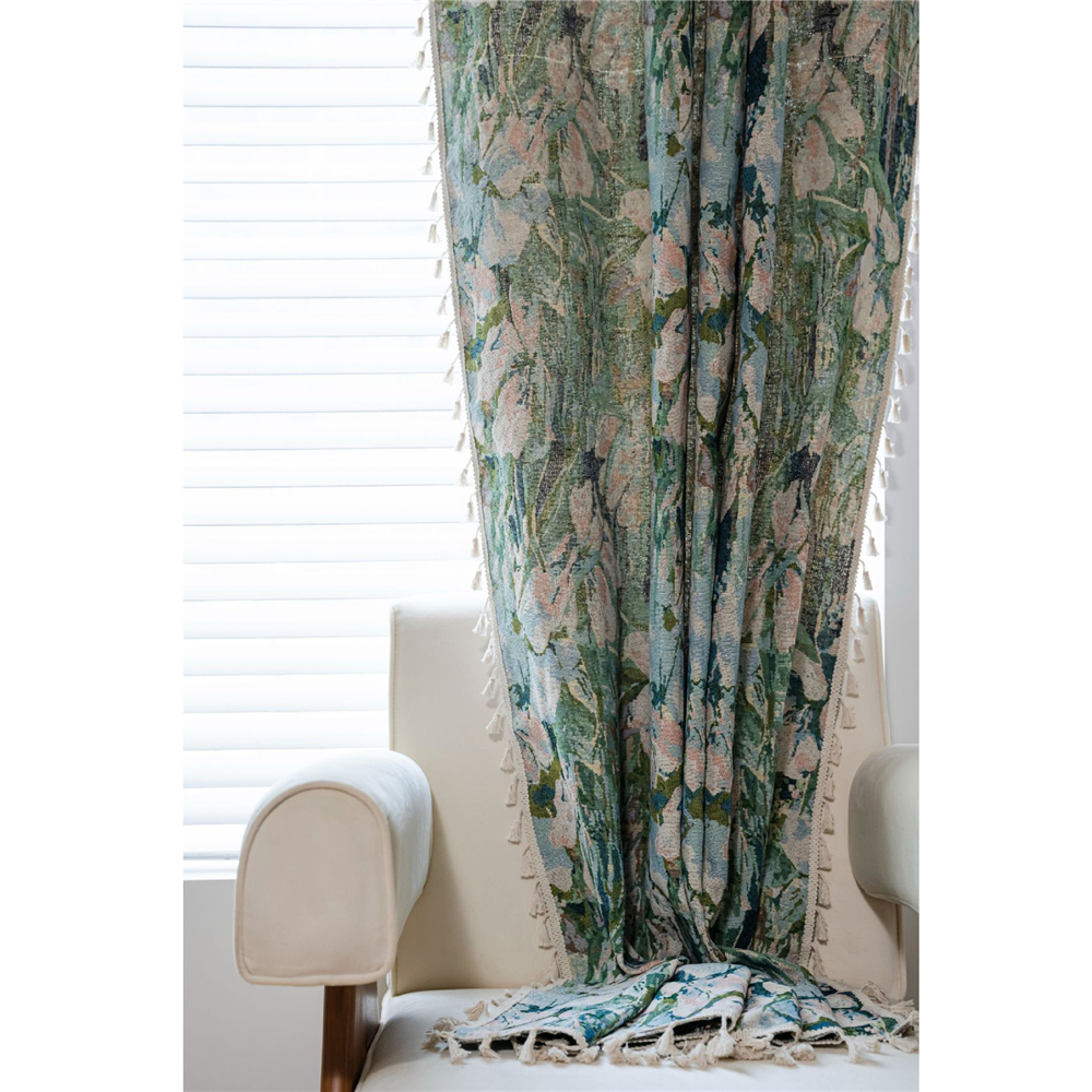 Living Room Bedroom Printed Curtain Window Rod Pocket Drape Valance Home Decor - Picture 32 of 50