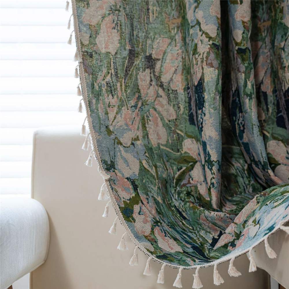 Living Room Bedroom Printed Curtain Window Rod Pocket Drape Valance Home Decor - Picture 34 of 50