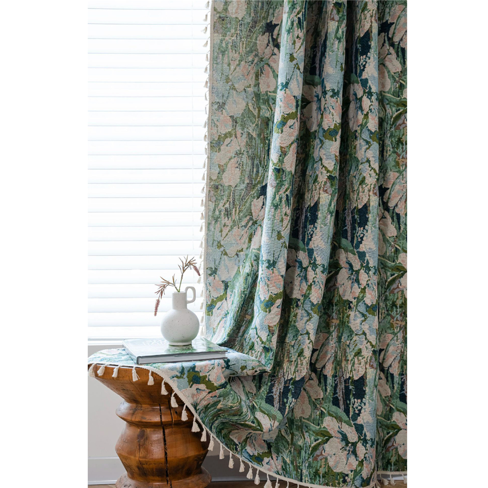 Living Room Bedroom Printed Curtain Window Rod Pocket Drape Valance Home Decor - Picture 36 of 50