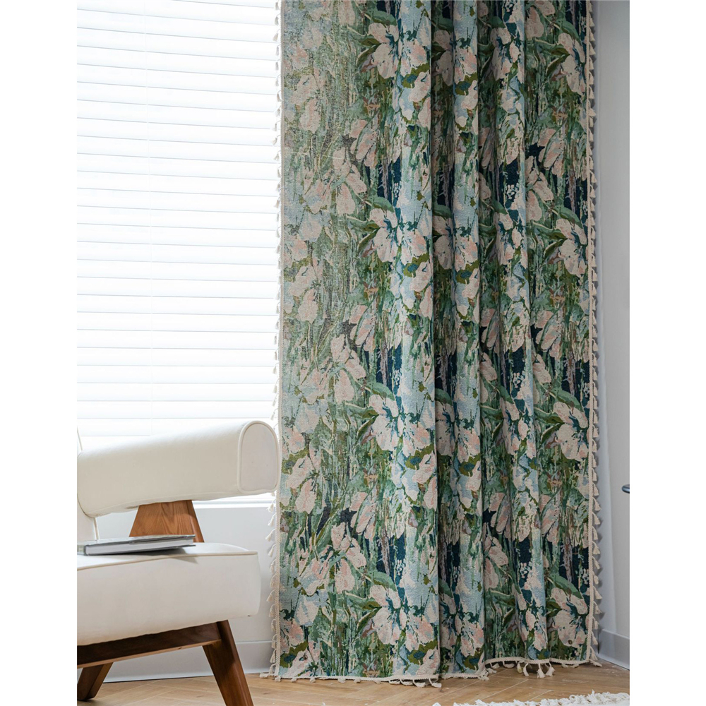 Living Room Bedroom Printed Curtain Window Rod Pocket Drape Valance Home Decor - Picture 35 of 50