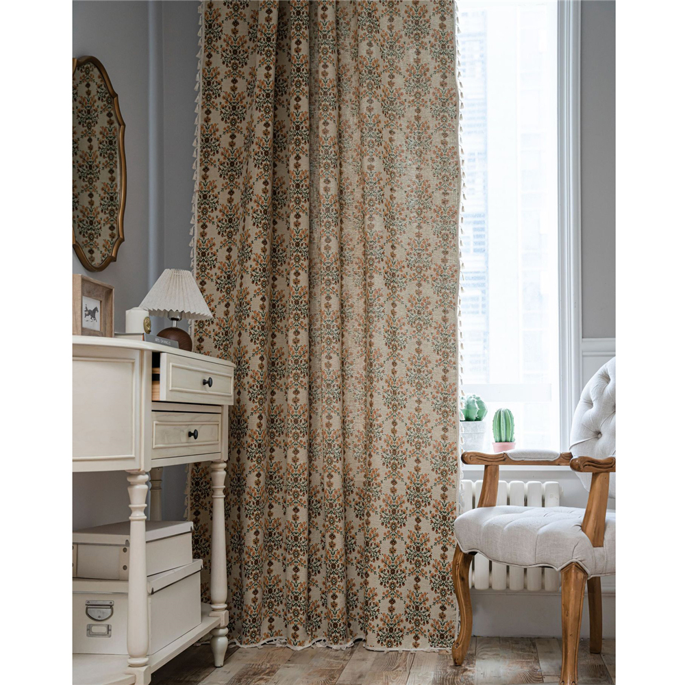 Living Room Bedroom Printed Curtain Window Rod Pocket Drape Valance Home Decor - Picture 37 of 50