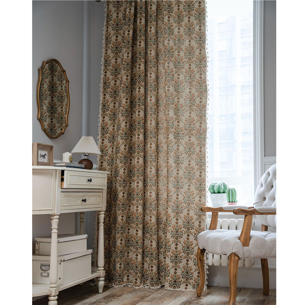 Living Room Bedroom Printed Curtain Window Rod Pocket Drape Valance Home Decor - Picture 40 of 50