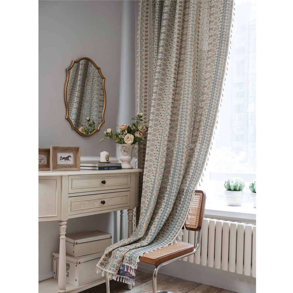 Living Room Bedroom Printed Curtain Window Rod Pocket Drape Valance Home Decor - Picture 44 of 50