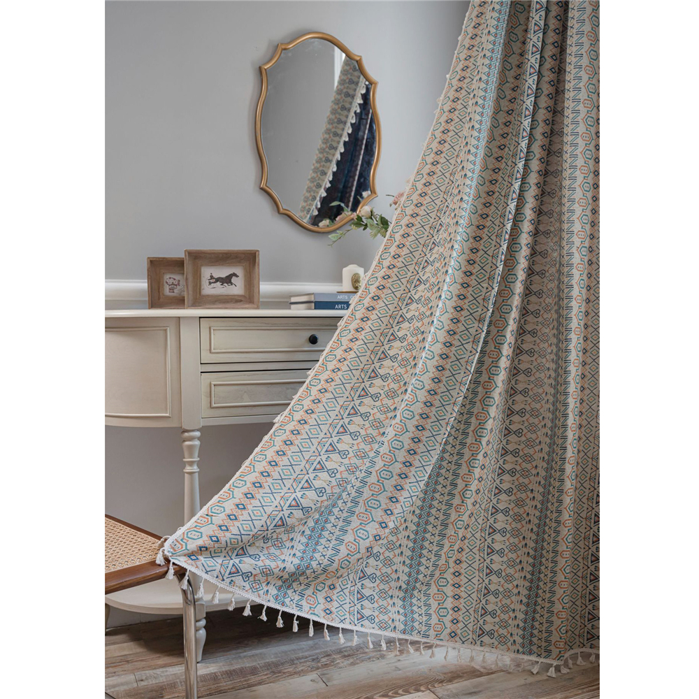 Living Room Bedroom Printed Curtain Window Rod Pocket Drape Valance Home Decor - Picture 48 of 50