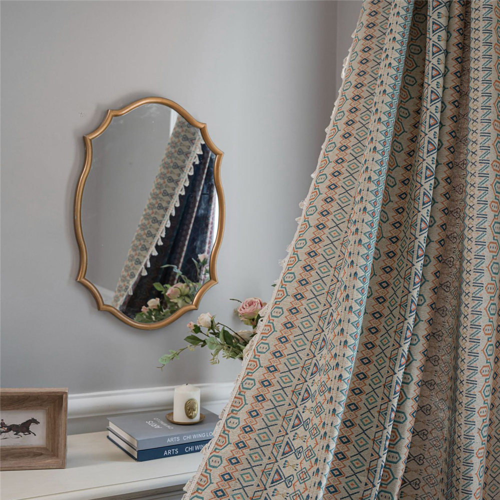 Living Room Bedroom Printed Curtain Window Rod Pocket Drape Valance Home Decor - Picture 49 of 50