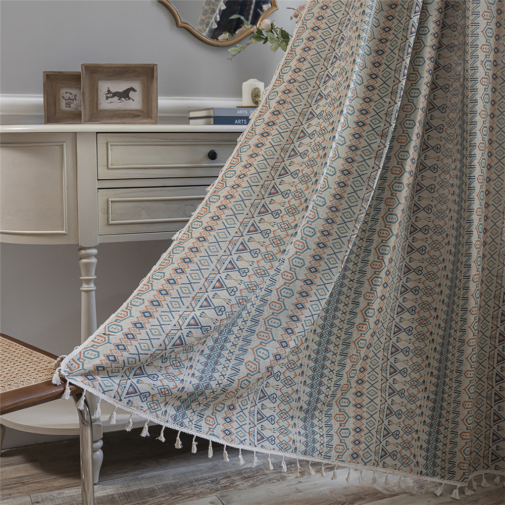 Living Room Bedroom Printed Curtain Window Rod Pocket Drape Valance Home Decor - Picture 50 of 50