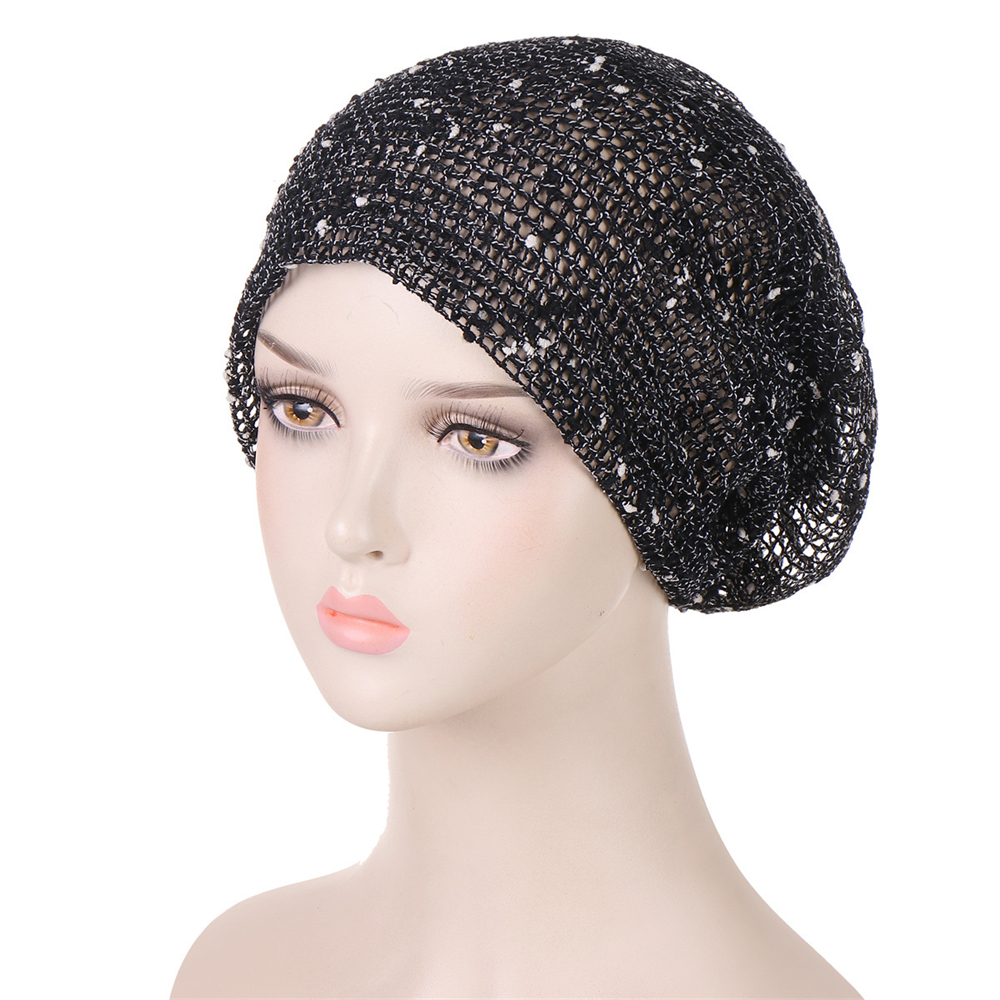 Indian Women Muslim Hijab Turban Mesh Hat Bonnet Cap Hair Loss Wrap Headscarf - Imagen 17 de 24