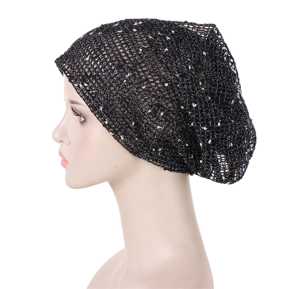 Indian Women Muslim Hijab Turban Mesh Hat Bonnet Cap Hair Loss Wrap Headscarf - Imagen 18 de 24