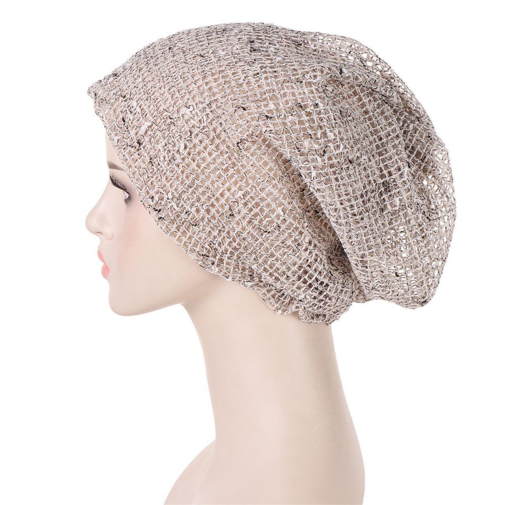 Indian Women Muslim Hijab Turban Mesh Hat Bonnet Cap Hair Loss Wrap Headscarf - Imagen 24 de 24