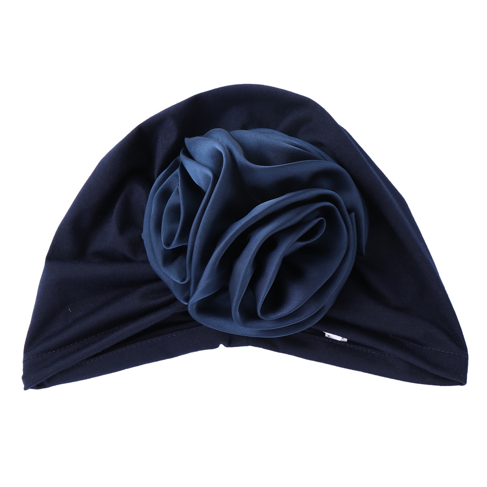 Satin Flower Hijab Hat for Women Turban Muslim Head Wrap Chemo Caps Bonnet Cover - Picture 29 of 46