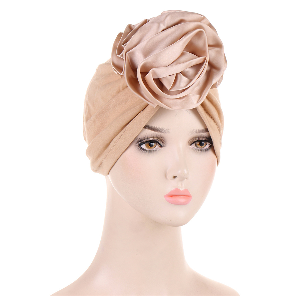 Satin Flower Hijab Hat for Women Turban Muslim Head Wrap Chemo Caps Bonnet Cover - Picture 44 of 46