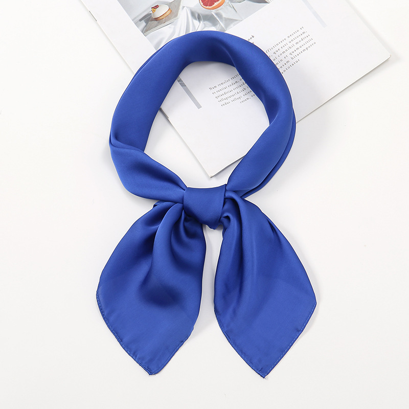 Women Bandana Square Scarf Satin Neckerchief Head Wrap Hair Tie Headband Hijab - Picture 43 of 43