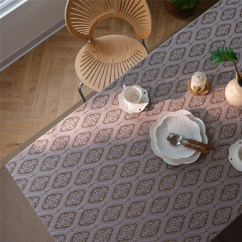 Dining Kitchen Tablecloth Tassel Crochwt Hollow Out Table Cloth Cover Vintage - Picture 39 of 49