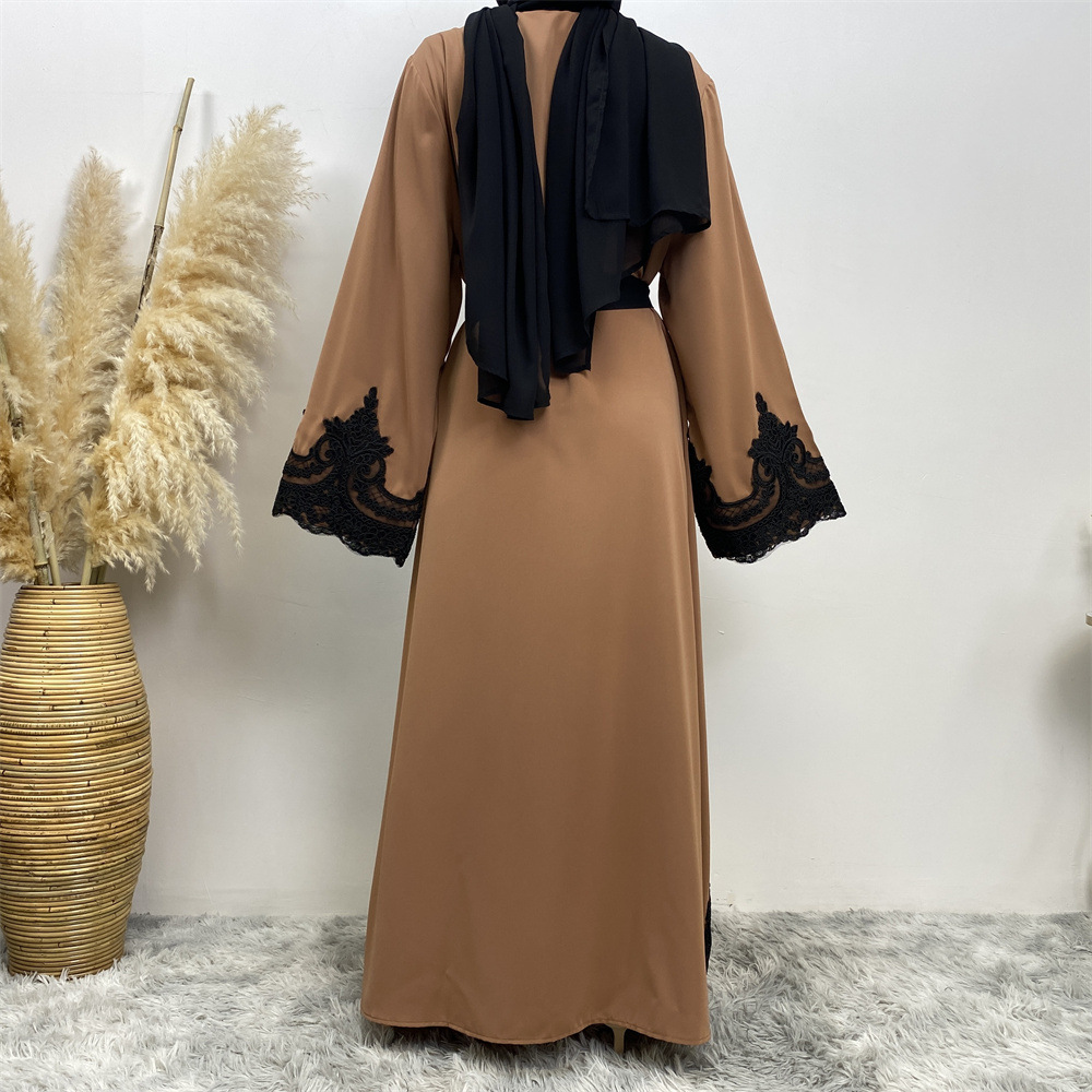 Dubai Women Muslim Maxi Dress Open Cardigan Islamic Long Robes Cocktail Dresses - Picture 32 of 39