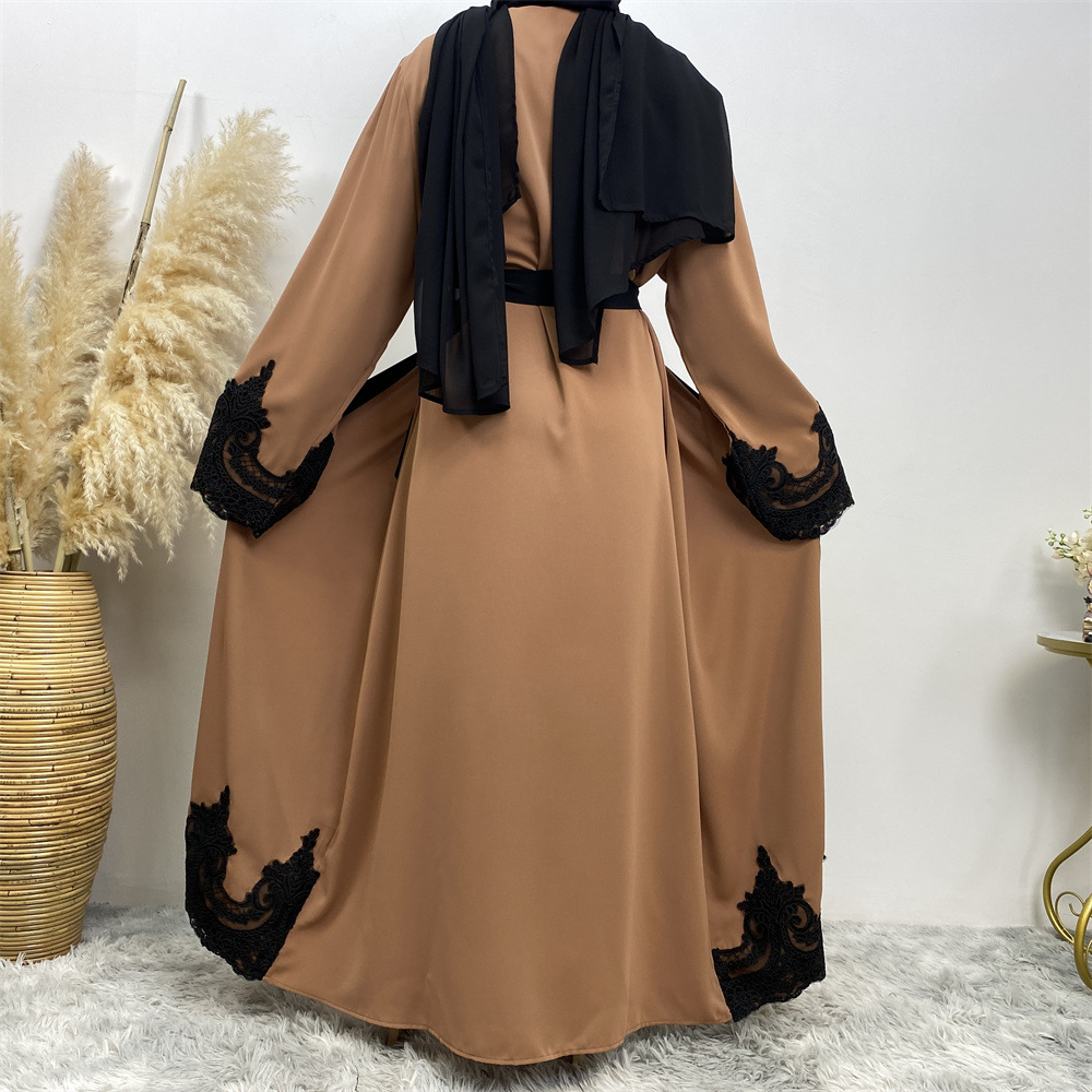 Dubai Women Muslim Maxi Dress Open Cardigan Islamic Long Robes Cocktail Dresses - Picture 29 of 39