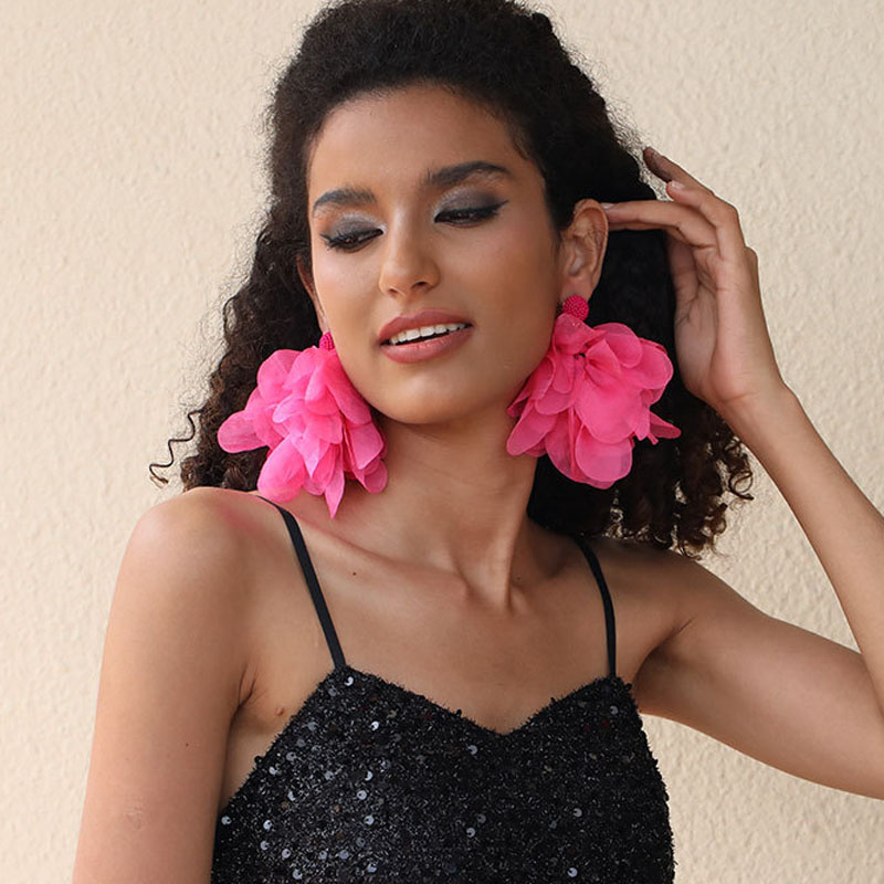Orecchino Pendente Donna Africana Goccia di Fiore Moda Gioielli Accessorio Festa Regalo - Foto 36 di 47
