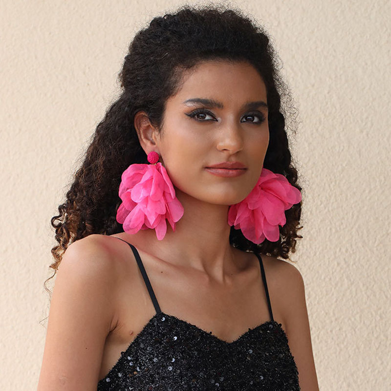 Orecchino Pendente Donna Africana Goccia di Fiore Moda Gioielli Accessorio Festa Regalo - Foto 38 di 47