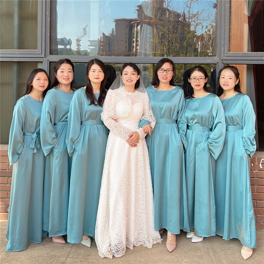 Dresses | Wedding Gown Turkey Bridesmaid eBay Muslim Abaya Arab Women Dress Maxi Dubai