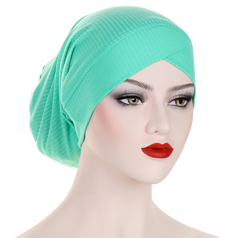 Mujeres Musulmanas Pérdida de Cabello Hijab Gorro Sombrero Bufanda en la cabeza Envoltura Gorras Islámico - Imagen 21 de 33