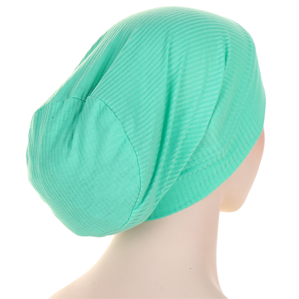 Mujeres Musulmanas Pérdida de Cabello Hijab Gorro Sombrero Bufanda en la cabeza Envoltura Gorras Islámico - Imagen 20 de 33