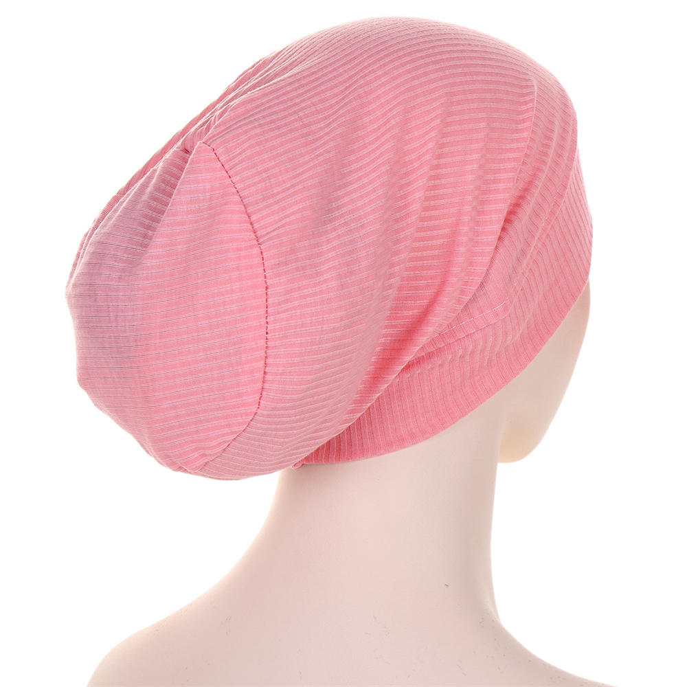 Mujeres Musulmanas Pérdida de Cabello Hijab Gorro Sombrero Bufanda en la cabeza Envoltura Gorras Islámico - Imagen 23 de 33