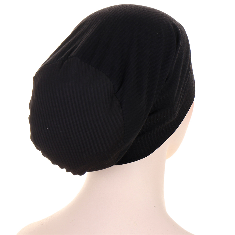 Mujeres Musulmanas Pérdida de Cabello Hijab Gorro Sombrero Bufanda en la cabeza Envoltura Gorras Islámico - Imagen 24 de 33