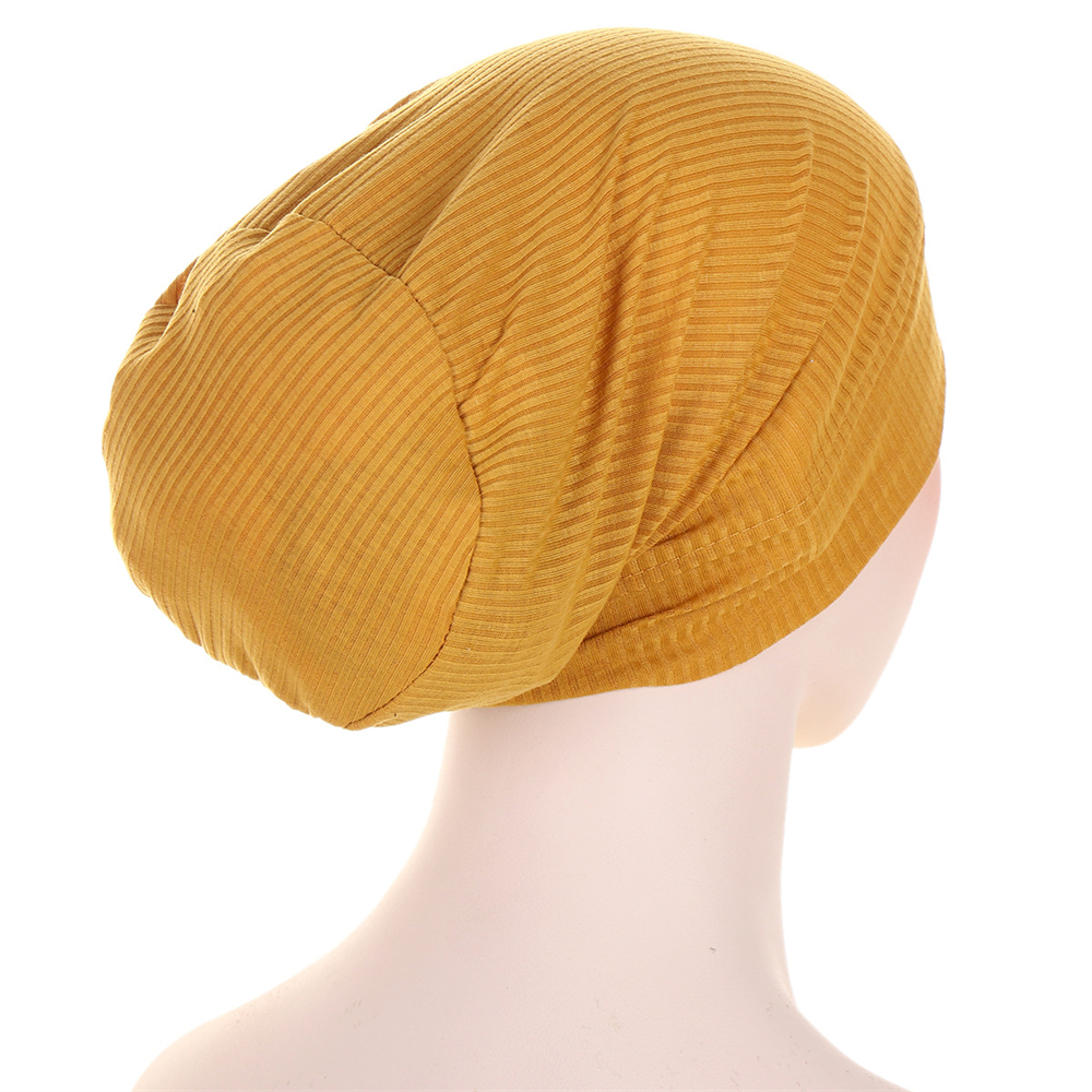 Mujeres Musulmanas Pérdida de Cabello Hijab Gorro Sombrero Bufanda en la cabeza Envoltura Gorras Islámico - Imagen 26 de 33