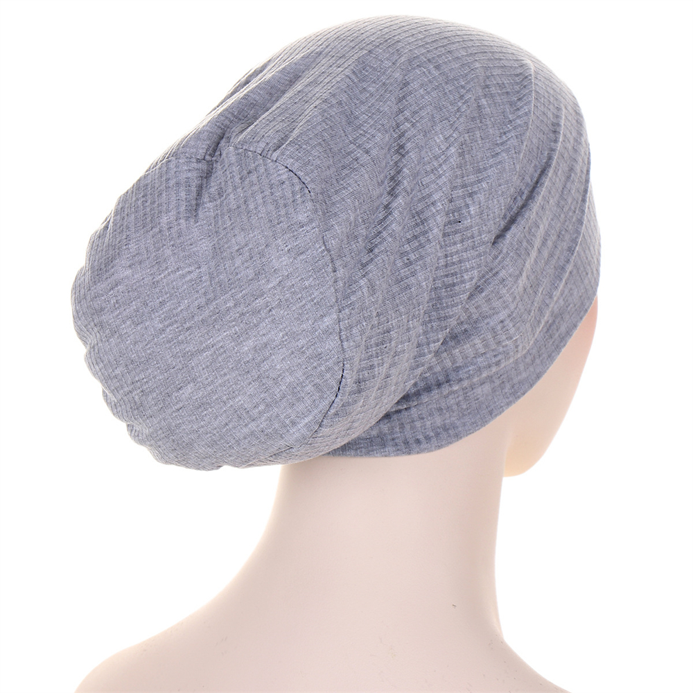 Mujeres Musulmanas Pérdida de Cabello Hijab Gorro Sombrero Bufanda en la cabeza Envoltura Gorras Islámico - Imagen 32 de 33