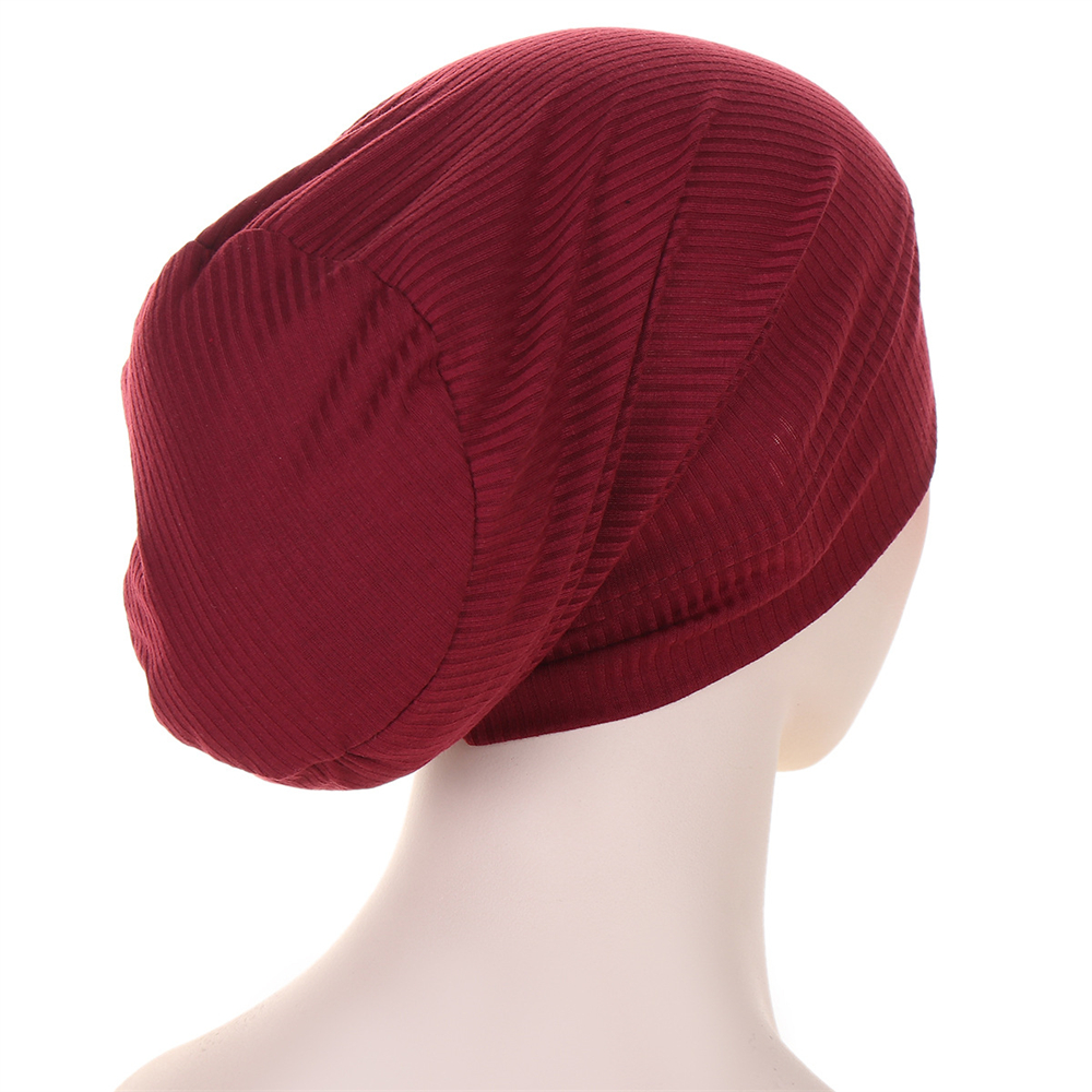 Mujeres Musulmanas Pérdida de Cabello Hijab Gorro Sombrero Bufanda en la cabeza Envoltura Gorras Islámico - Imagen 28 de 33