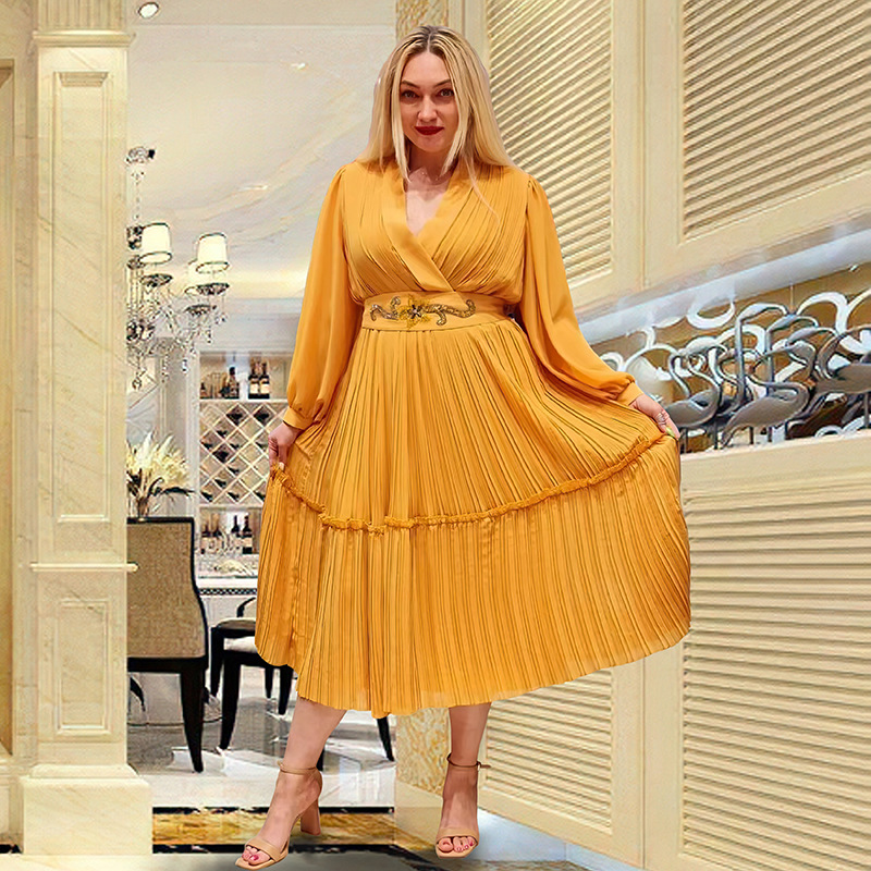 Evening African Kaftan Plus Size Women Pleated Long Dress Dashiki Gown Party - Picture 16 of 24