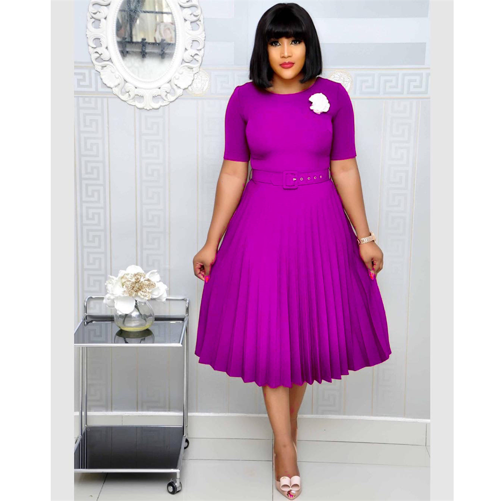 Casual purple dress plus cheap size