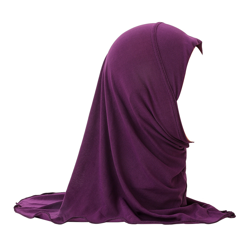2-6Y Kids Girls Hijab Amira Turban Muslim Bonnet Shawls Headscarf Islamic Wrap - Picture 122 of 302