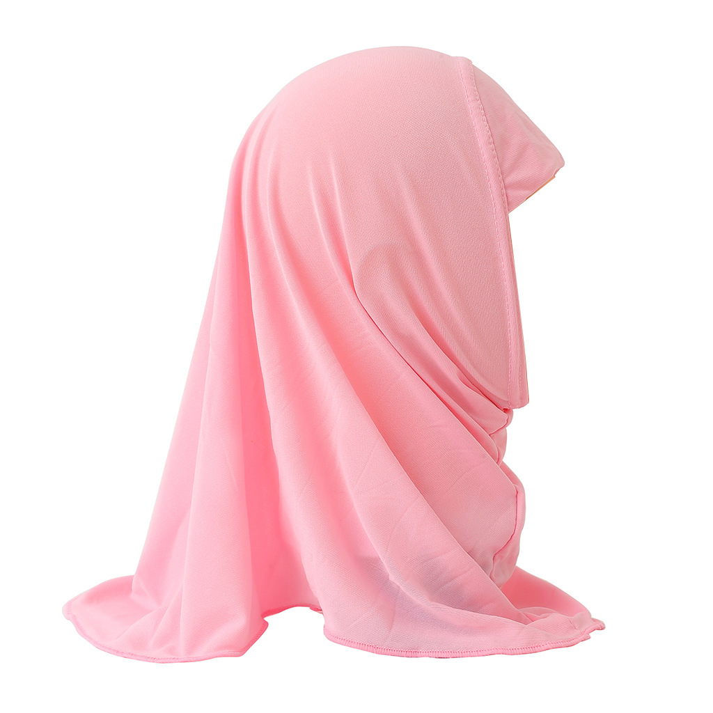 2-6Y Kids Girls Hijab Amira Turban Muslim Bonnet Shawls Headscarf Islamic Wrap - Picture 128 of 302