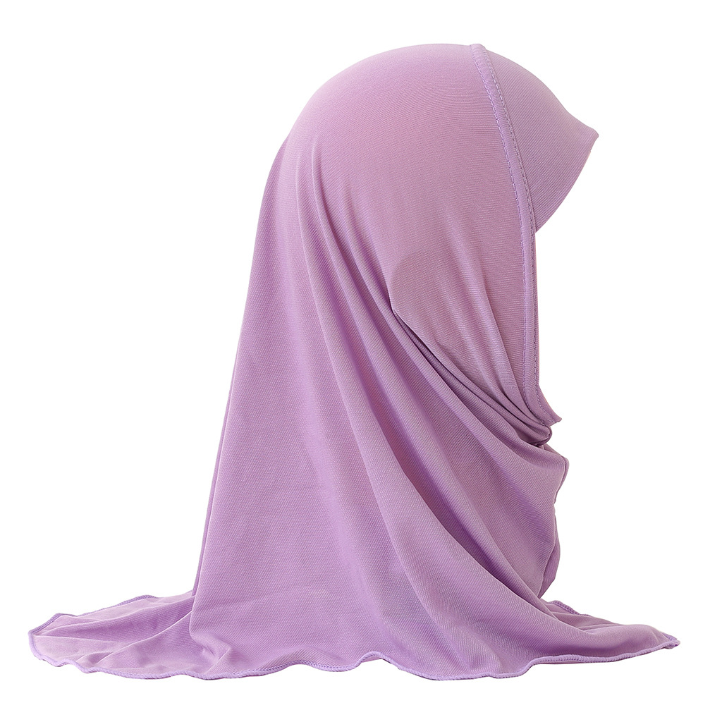 2-6Y Kids Girls Hijab Amira Turban Muslim Bonnet Shawls Headscarf Islamic Wrap - Picture 129 of 302