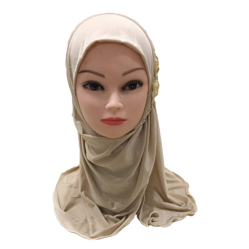 2-6Y Kids Girls Hijab Amira Turban Muslim Bonnet Shawls Headscarf Islamic Wrap - Picture 136 of 302
