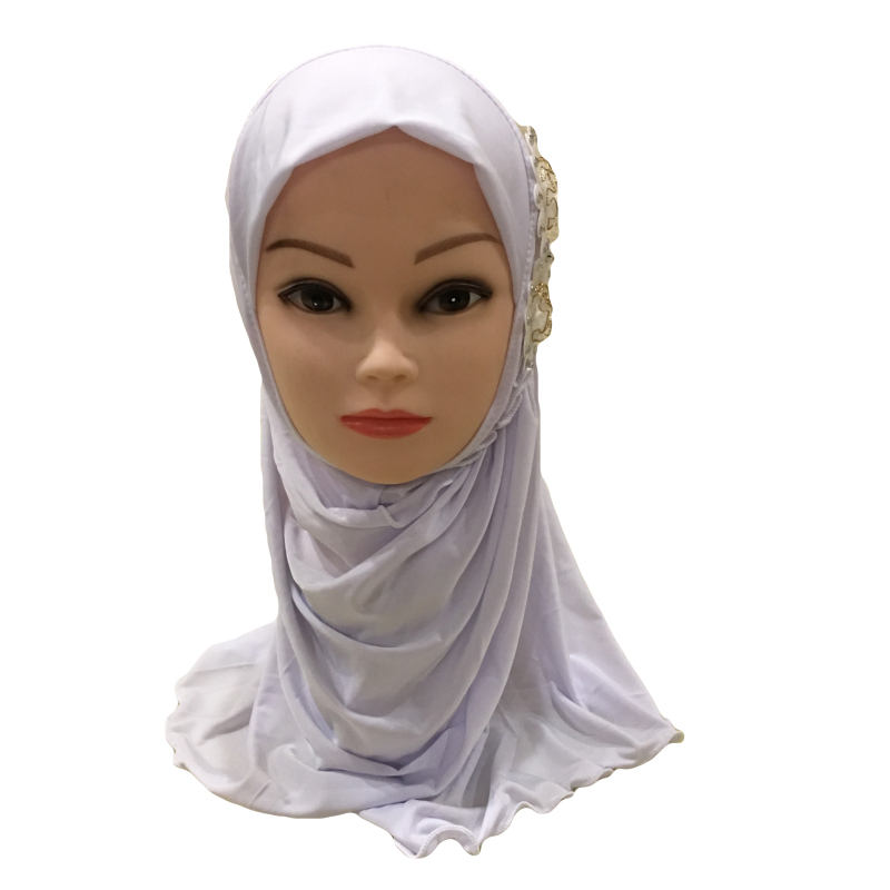 2-6Y Kids Girls Hijab Amira Turban Muslim Bonnet Shawls Headscarf Islamic Wrap - Picture 139 of 302