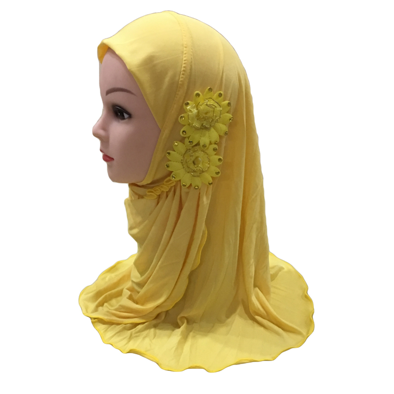 2-6Y Kids Girls Hijab Amira Turban Muslim Bonnet Shawls Headscarf Islamic Wrap - Picture 142 of 302