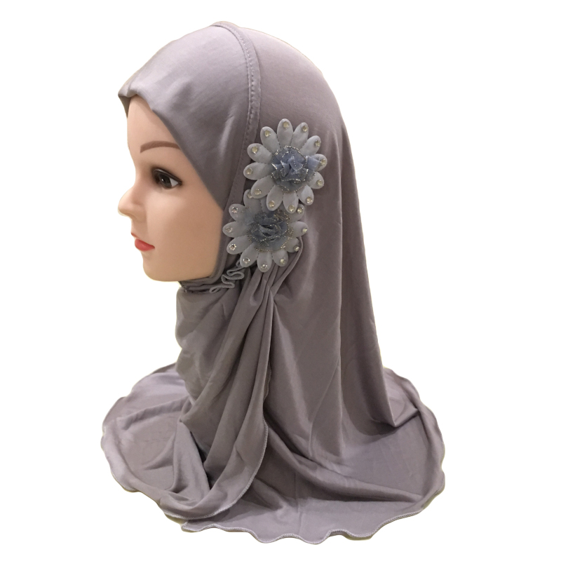 2-6Y Kids Girls Hijab Amira Turban Muslim Bonnet Shawls Headscarf Islamic Wrap - Picture 146 of 302