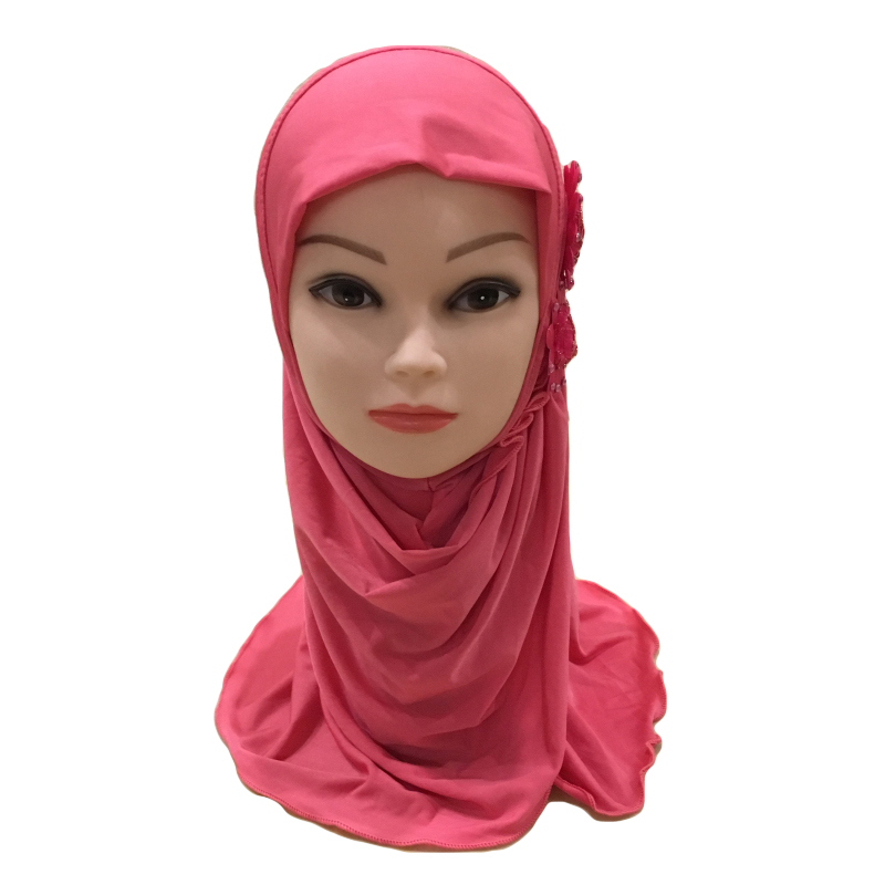 2-6Y Kids Girls Hijab Amira Turban Muslim Bonnet Shawls Headscarf Islamic Wrap - Picture 150 of 302