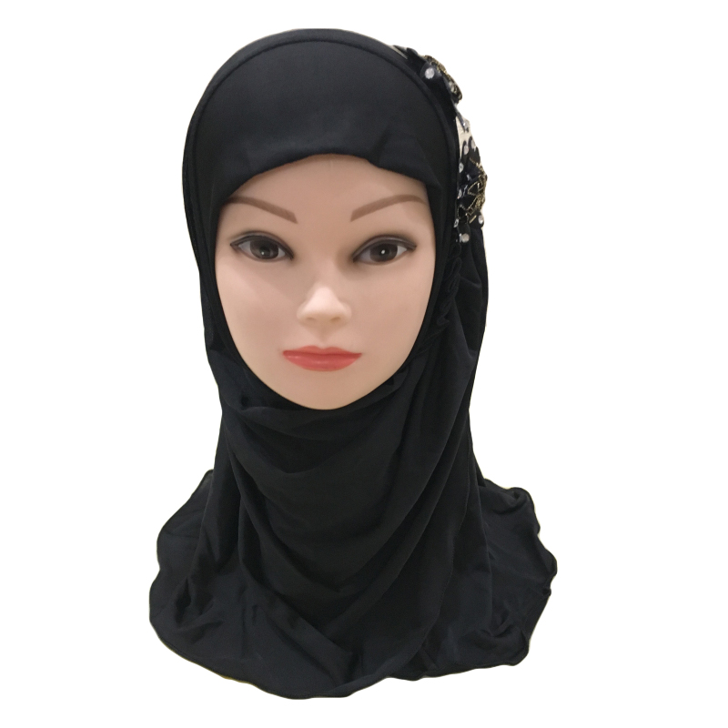 2-6Y Kids Girls Hijab Amira Turban Muslim Bonnet Shawls Headscarf Islamic Wrap - Picture 153 of 302