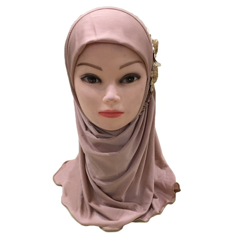 2-6Y Kids Girls Hijab Amira Turban Muslim Bonnet Shawls Headscarf Islamic Wrap - Picture 156 of 302