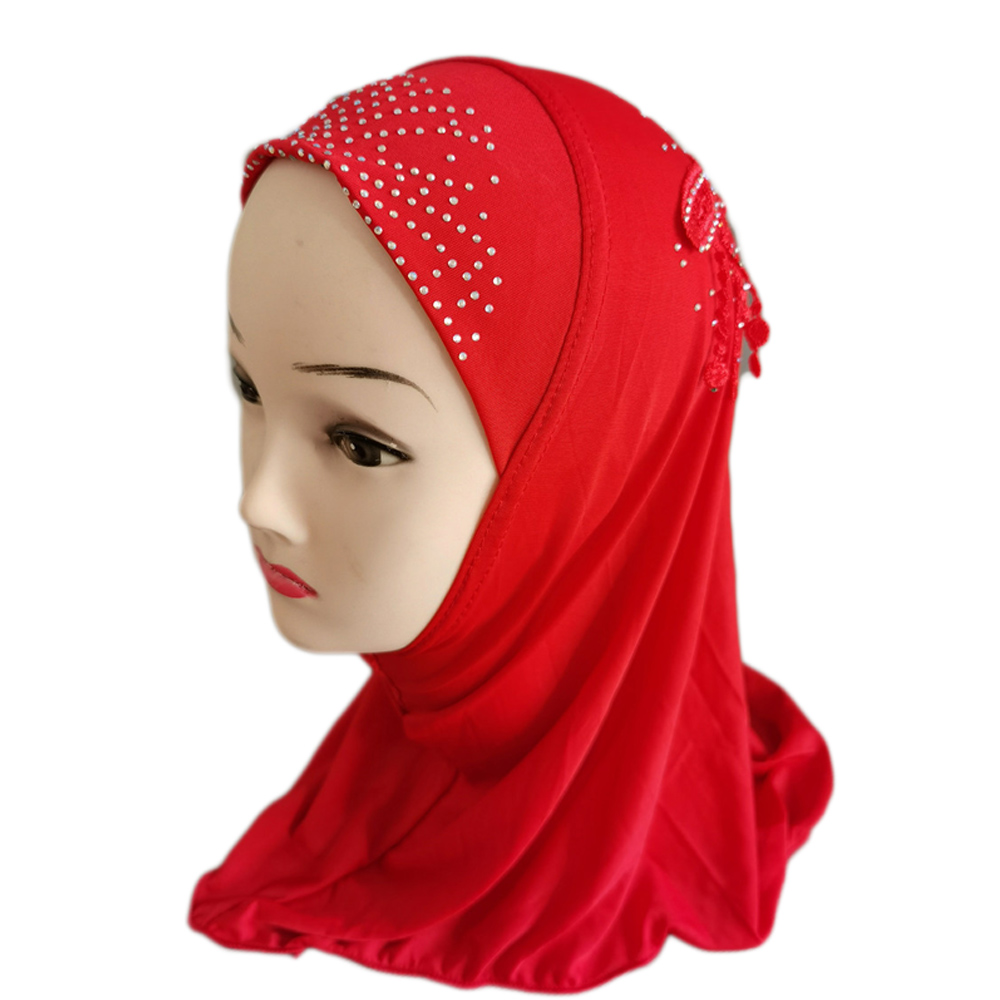 2-6Y Kids Girls Hijab Amira Turban Muslim Bonnet Shawls Headscarf Islamic Wrap - Picture 173 of 302