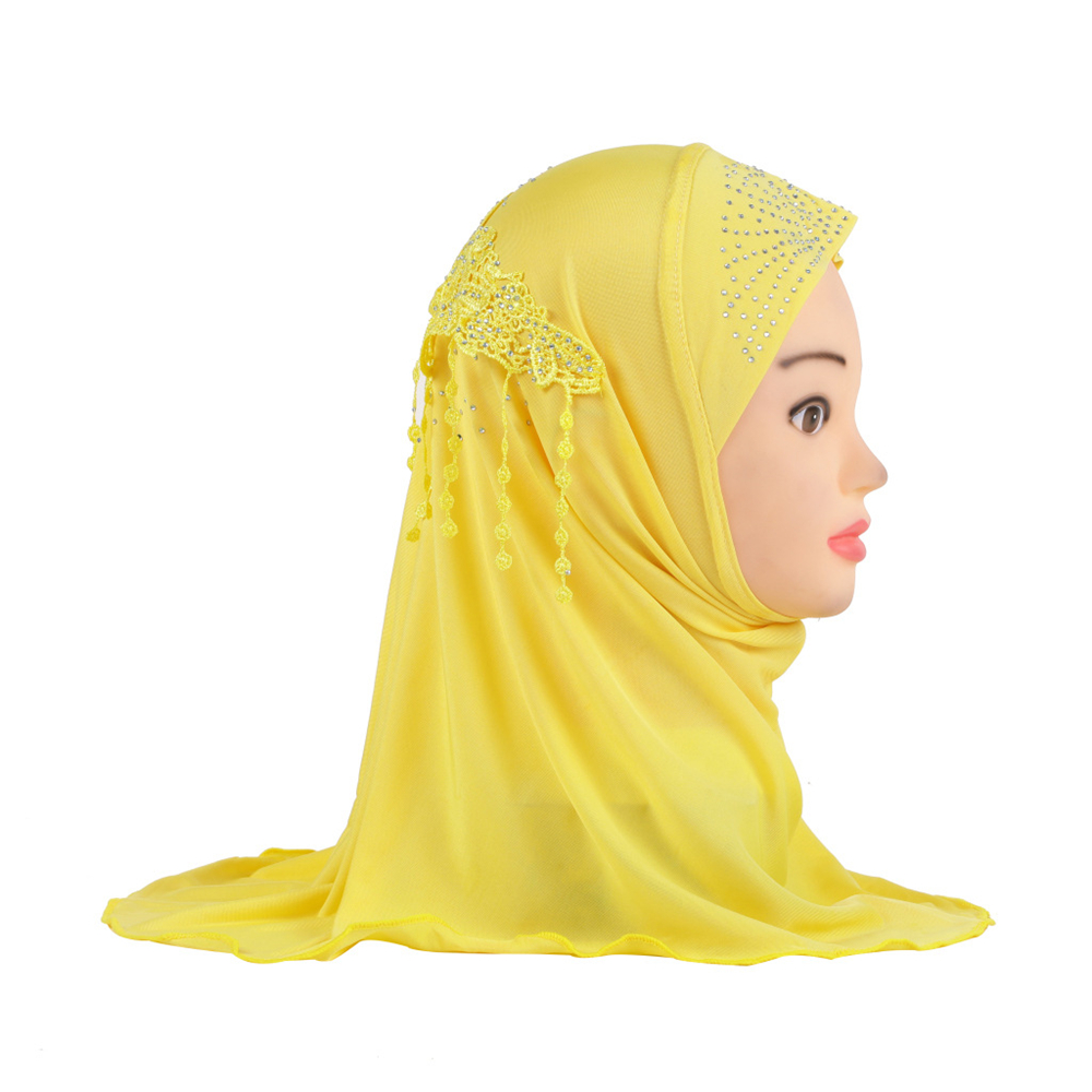 2-6Y Kids Girls Hijab Amira Turban Muslim Bonnet Shawls Headscarf Islamic Wrap - Picture 177 of 302