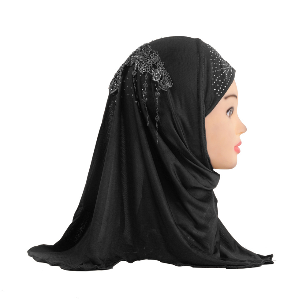 2-6Y Kids Girls Hijab Amira Turban Muslim Bonnet Shawls Headscarf Islamic Wrap - Picture 179 of 302