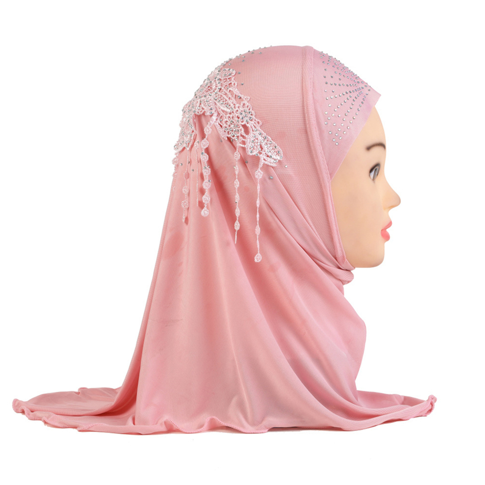 2-6Y Kids Girls Hijab Amira Turban Muslim Bonnet Shawls Headscarf Islamic Wrap - Picture 182 of 302