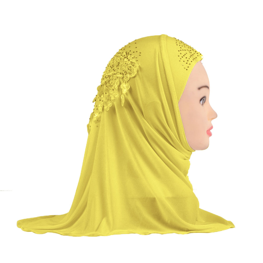 2-6Y Kids Girls Hijab Amira Turban Muslim Bonnet Shawls Headscarf Islamic Wrap - Picture 187 of 302