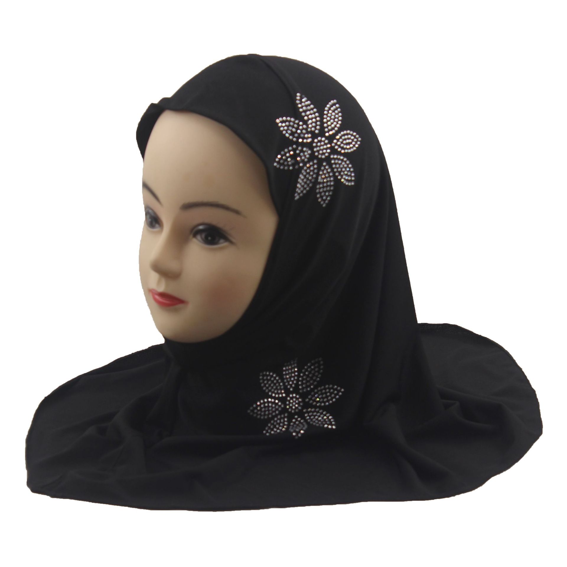 2-6Y Kids Girls Hijab Amira Turban Muslim Bonnet Shawls Headscarf Islamic Wrap - Picture 197 of 302