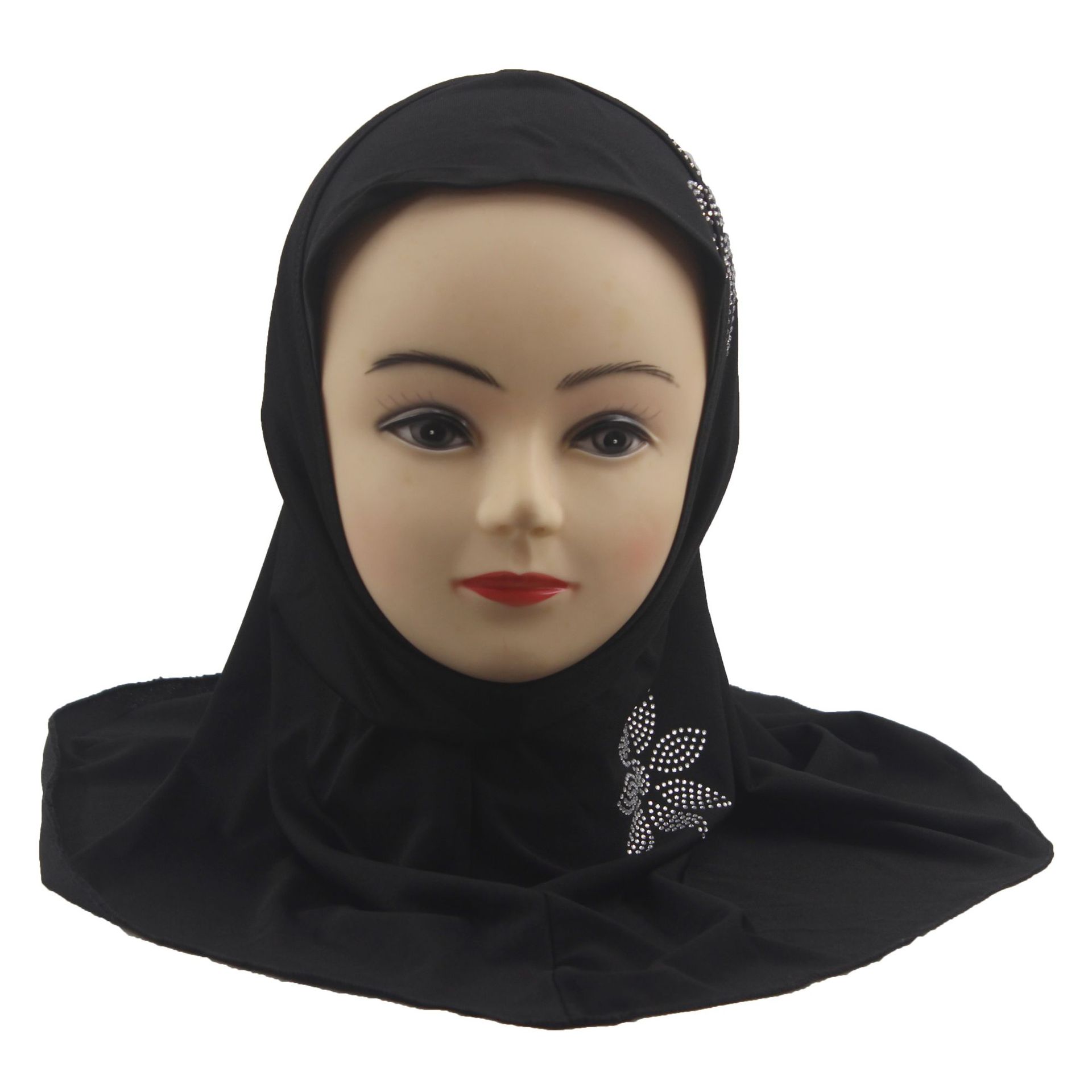2-6Y Kids Girls Hijab Amira Turban Muslim Bonnet Shawls Headscarf Islamic Wrap - Picture 198 of 302