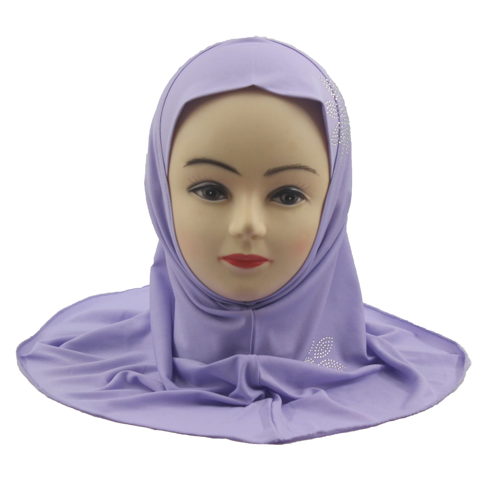 2-6Y Kids Girls Hijab Amira Turban Muslim Bonnet Shawls Headscarf Islamic Wrap - Picture 209 of 302
