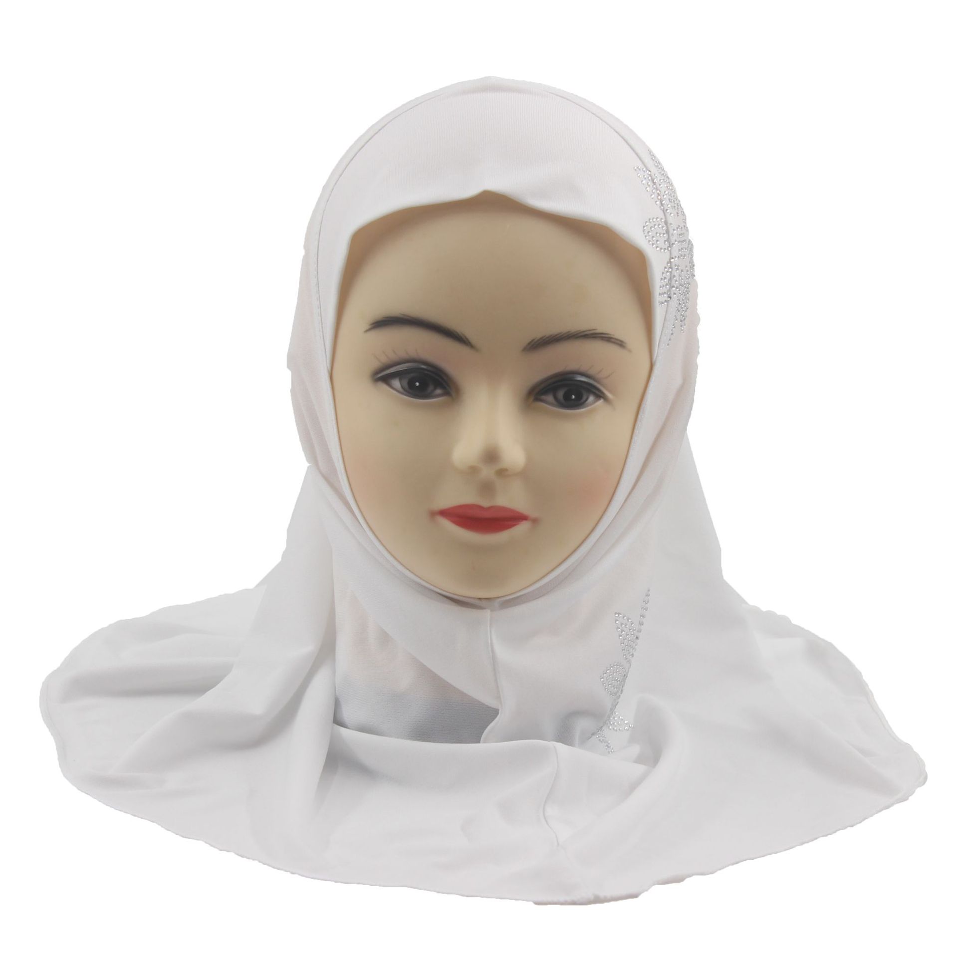 2-6Y Kids Girls Hijab Amira Turban Muslim Bonnet Shawls Headscarf Islamic Wrap - Picture 216 of 302